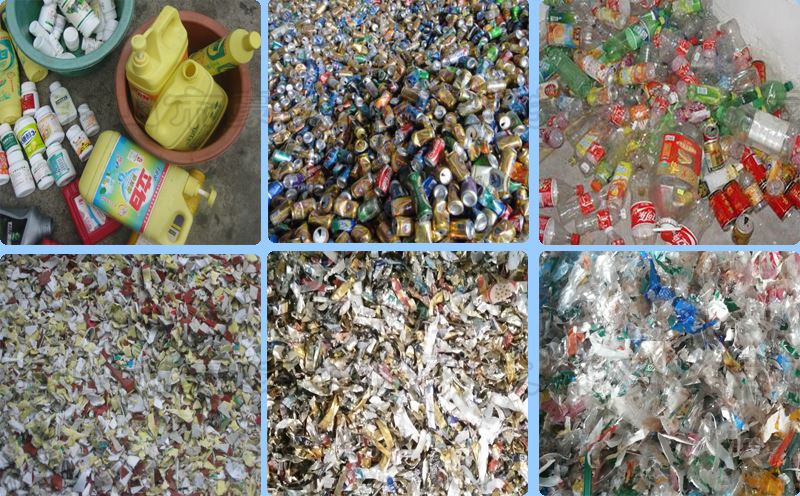 塑料瓶破碎機應(yīng)用效果圖